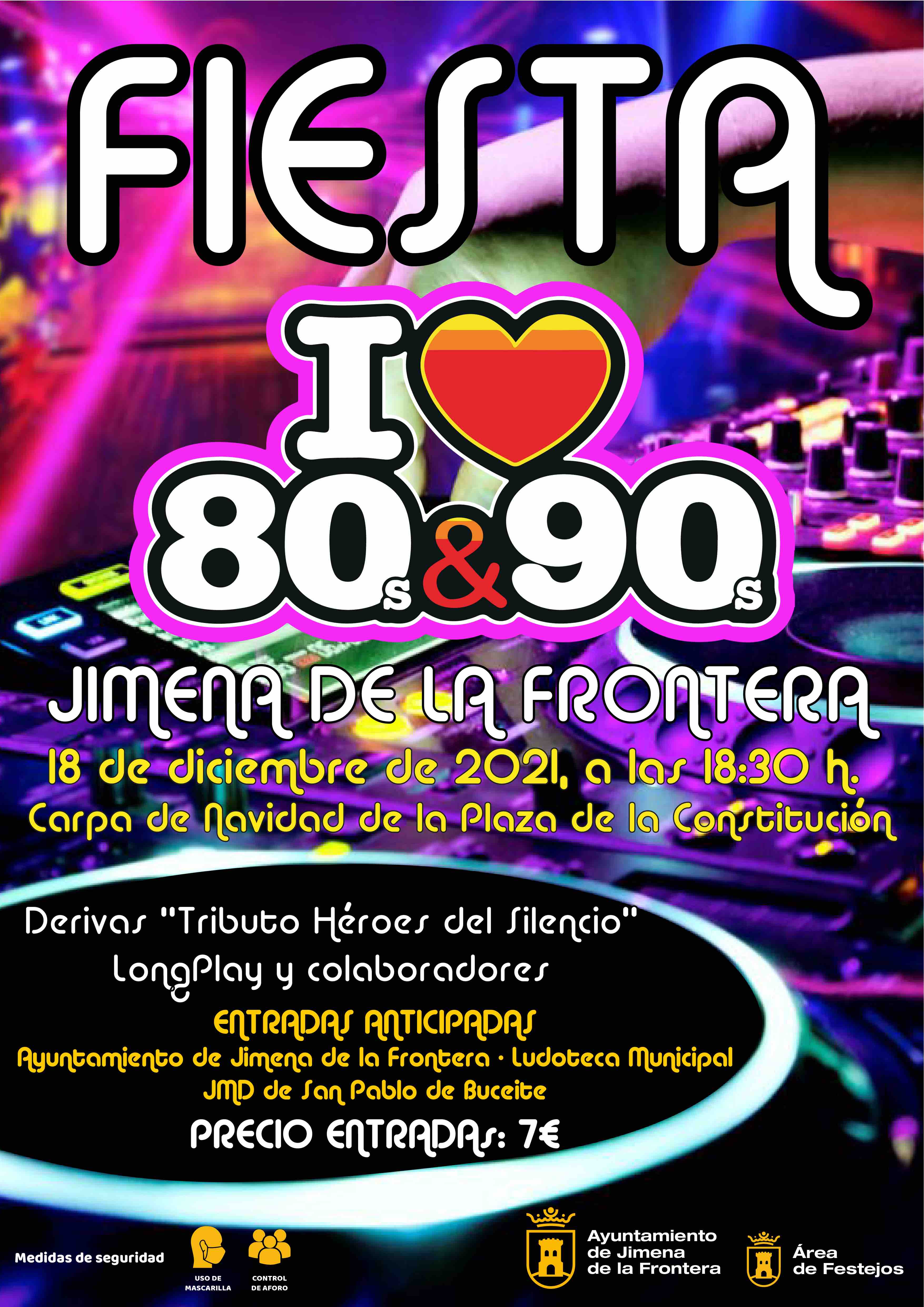 jamón ensalada contar hasta Vuelve la Fiesta de los 80&90 en Jimena de la Frontera el 18 de diciembre  de 2021